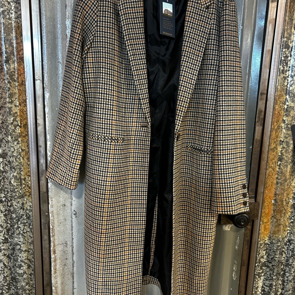 Pendleton houndstooth coat wool NWT - image 2